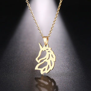 Jewelry - Stainless Steel Gold Quarter Horse Necklace Jewelry - Stainless Steel Gold Quarter Horse Necklace